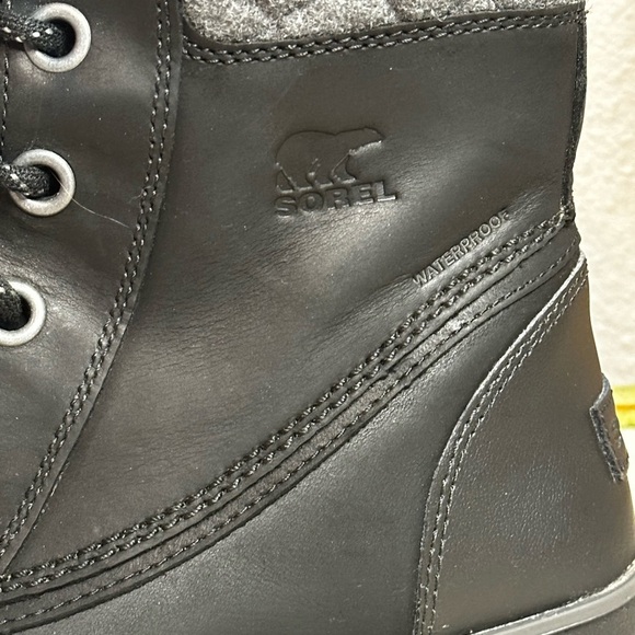 Sorel Meribel Snow Boots Black/Gray Weather Boots sz 8​ - Picture 5 of 9